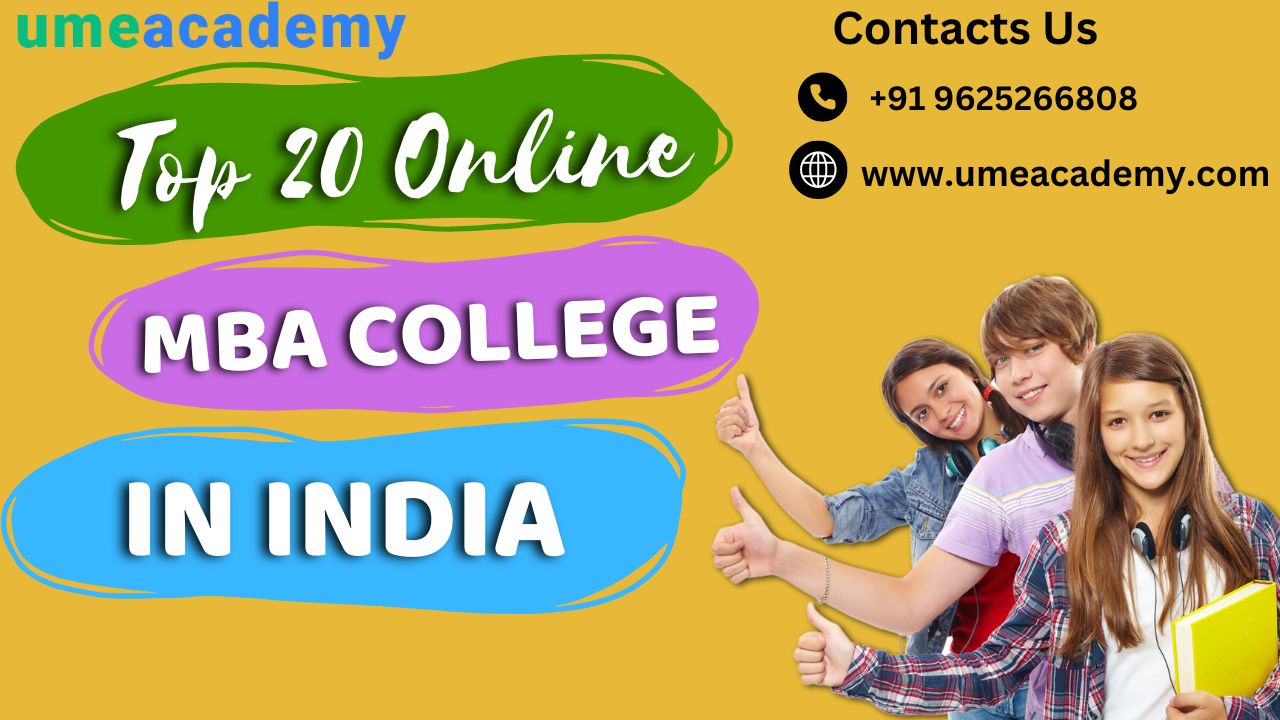 Top 20 Online Mba Colleges In India